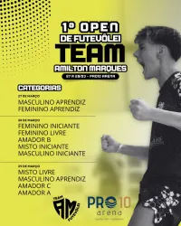 1º OPEN TEAM AMILTON MARQUES - Dupla Mista - INICIANTE