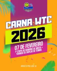 Torneio de duplas de Tennis - CARNA WTC 2026 🎭 - DUPLAS DE TENNIS