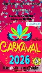 TORNEIO DE CARNAVAL - BEACH TENNIS - FEMININO 