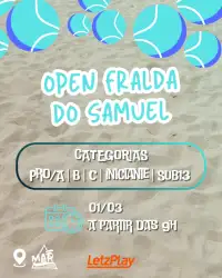 Open Fralda do Samuel - Duplas Feminina C