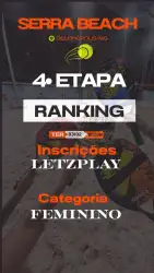 4° Etapa Ranking Feminino 