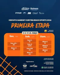1a ETAPA CIRCUITO GAMESET & CURITIBA BEACH SPORTS 2026 - FEM D