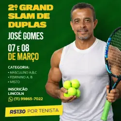 2° Grand Slam José Gomes - Dupla Mista