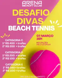 DESAFIO DE BEACH TENNIS - FEMININO D