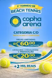 1º Torneio Beach Tennis Copha Arena  - Dupla Masculina - C/D 