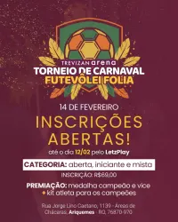 Torneio de Carnaval - Futevôlei Folia - Categoria Aberta