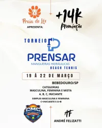 1ª ETAPA PRENSAR DE BEACH TENNIS (PRAIA DO LÉO) - Dupla Masculina D