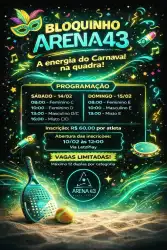 🎉 BLOQUINHO ARENA43 🎉 - CATEGORIA C - FEMININO