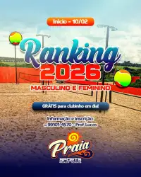 Ranking Praia Sports Masc