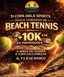 1 COPA ORLA SPORTS DE BEACH TENNIS - Dupla Feminina - INICIANTE LOCAL