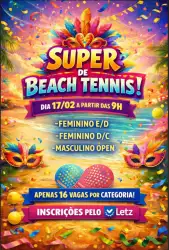 Super Beach tennis de Carnaval - Masculina - OPEN