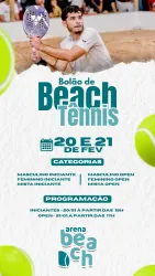 BOLAO INTERNO + CONVIDADOS DE BEACH TENNIS - MASCULINO INTERMEDIÁRIO D+D/C+D/C+C/B+D iniciante pode jogar com qualquer um
