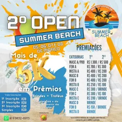 2• Open Summer Beach - Categoria Simples - Simples Feminino A/B.