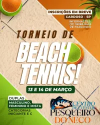 TORNEIO DE BEACH TENNIS PESQUEIRO DO NECO  - DUPLA MASCULINA B