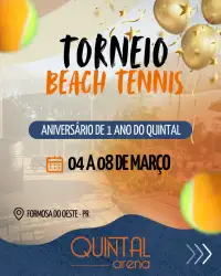 TORNEIO DE ANIVERSÁRIO 1 ANO QUINTAL - DUPLA FEMININA B