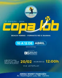 2ª COPA LOB BEACH TENNIS - REI E RAINHA DA PRAIA - Masculina - AVANÇADO
