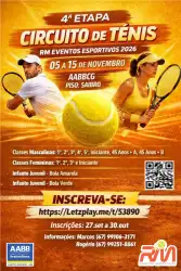 Circuito de Tênis Grande Aço & Inusittá 2026 - 4ª Etapa 