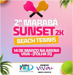 2° MARABÁ SUNSET 2K BEACH TENNIS - CATEGORIA MISTA D