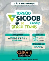 Torneio Sicoob Credip de Beach Tennis  - FEMININO C