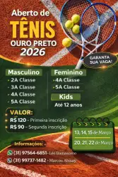 Aberto de Ouro Preto 2026 - 5a CLASSE MASCULINO