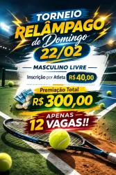 Torneio relâmpago de domingo  - MASCULINO LIVRE 17:00 horas 