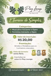 1º Torneio de Simples 2026 - Masculino Open