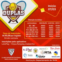 	 27º Torneio de Dupla 1º Semestre 2026 - D1 Masculino