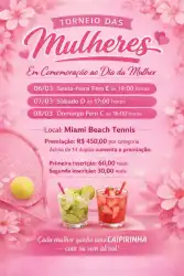 Torneio Feminino  - feminino E 19:00 hrs