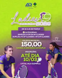 Ladies Open de Tênis 2026 - 1/2 CLASSE - DUPLA FEM. (PROAM)