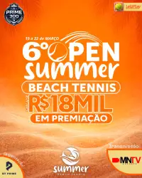 6º OPEN SUMMER DE BEACH TENNIS - PRIME300 - MISTA - PRO/A
