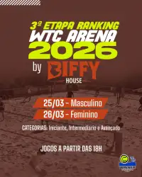 RANKING BT WTC ARENA 2026 - 3ª ETAPA BIFFY HOUSE 🥩🍔 - FEMININO INTERMEDIÁRIO (C)