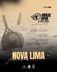 CBBT250 / FMBT250 - BRASIL OPEN BEACH TENNIS - Open - Dupla Masculina Open