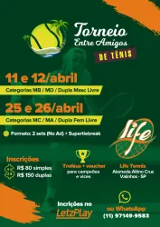 1 ETAPA TORNEIO DE TÊNIS ENTRE AMIGOS - MA