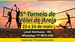 5 Torneio de Vôlei de Areia - DUPLA MISTA A