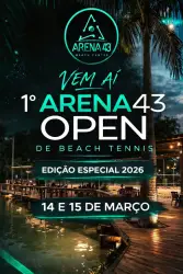 1º Arena43 Open de Beach Tennis 2026 - Edição Especial - CATEGORIA E - MISTA