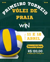 1º Torneio de Vôlei de Praia da WIN - Masculino Iniciante Vôlei de Praia