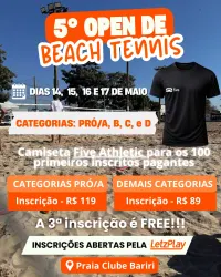 5º OPEN DE BEACH TENNIS PRAIA CLUBE BARIRI - MASCULINA C