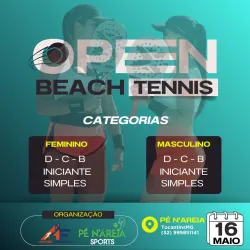 3º OPEN de Beach Tennis  - masculino D