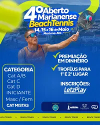 4º ABERTO MARIANENSE DE BEACH TENNIS - CATEGORIA MISTO D