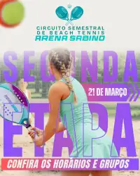 1º Circuito de Beach Tennis / Arena Sabino 2026 / 2ª Etapa - DUPLA MASCULINA C