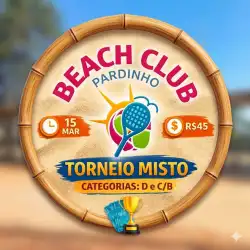 TORNEIO MISTO INICIANTE E AVANÇADO  - Dupla Mista - INTERMEDIÁRIO