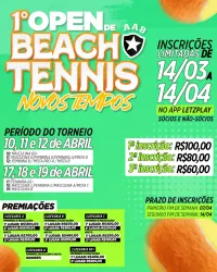 1º Open de Beach Tennis - NOVOS TEMPOS AAB - B Masculino