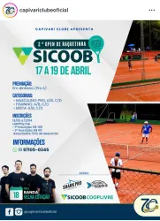 2º SICOOB OPEN DE RAQUETINHA  - Masculino A/B