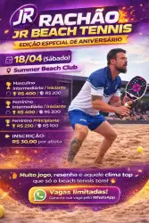 1º RACHÃO JR BEACH TENNIS  - Feminino a iniciante / intermediário 