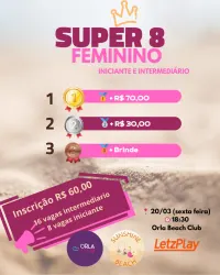 Super8 Sunshine Feminino - Super8 Sunshine Inic. G2