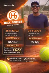 Torneio Duplas Grand Slam Hill Gomes - Dupla Mista B/C