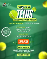 Torneio de Tênis do Cabana Clube - Dupla  - DUPLA - MASCULINO D