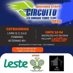 Circuito Léo Conrado Tennis Team Segunda etapa 2026 - Livre B