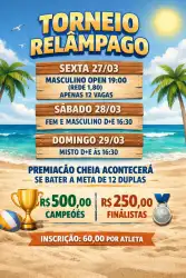 TORNEIO RELÂMPAGO  - MASCULINO OPEN 