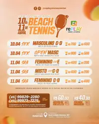 TORNEIO DE INAUGURAÇÃO DA ARENA REPLAY - FEMININA E
